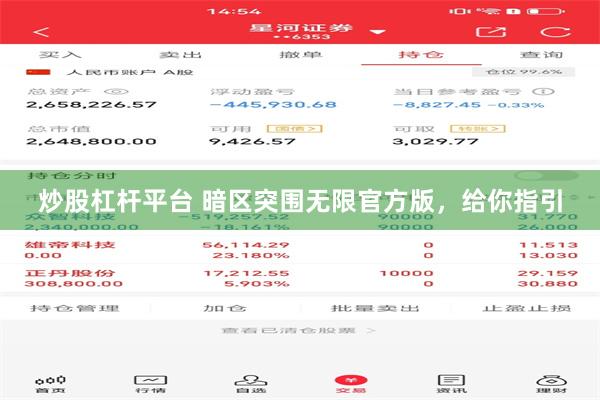 炒股杠杆平台 暗区突围无限官方版，给你指引