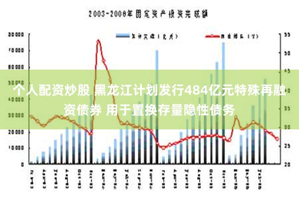 个人配资炒股 黑龙江计划发行484亿元特殊再融资债券 用于置换存量隐性债务